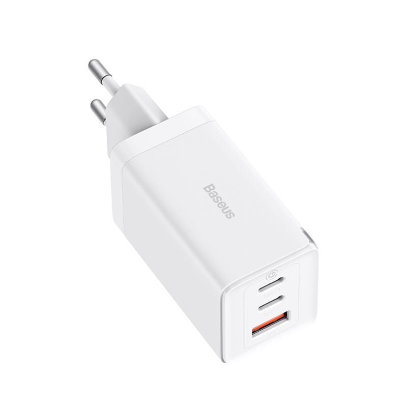 Baseus GaN5 Pro Fast Charger 2C+U 65W EU (White)